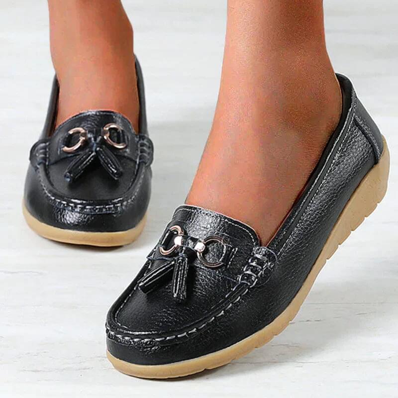 Orthopädischer Leder-Mokassin | Veloura